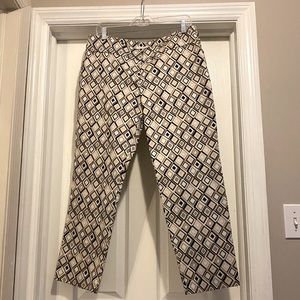 Loft Ankle Length Geometric Pattern Size 10